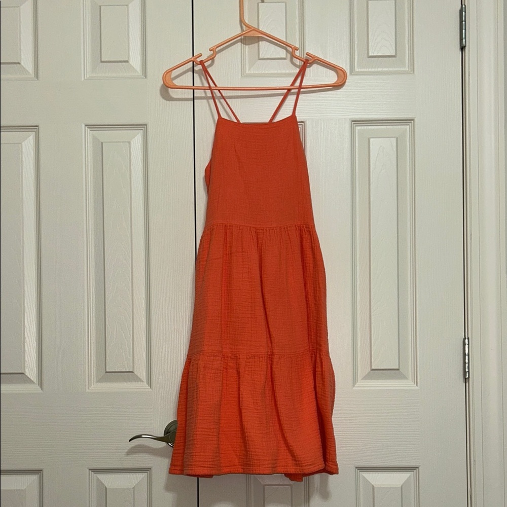 GAP Vibrant Orange Midi dress